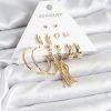 Bouquet Bouqtique Gold Renk Pirinç Kadın 6 Çift Küpe Seti BQT35BKP11317