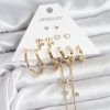 Bouquet Bouqtique Gold Renk 6 Çift Pirinç Kadın Küpe Seti BQT35BKP11326