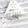 Bouquet Bouqtique Pirinç Gümüş Renk 6 Çift Kadın Küpe Seti BQT35BKP11332
