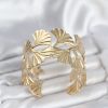 Bouquet Bouqtique Pirinç Gold Renk Levha Yelpaze Model Kadın Bileklik BQT35BB8053