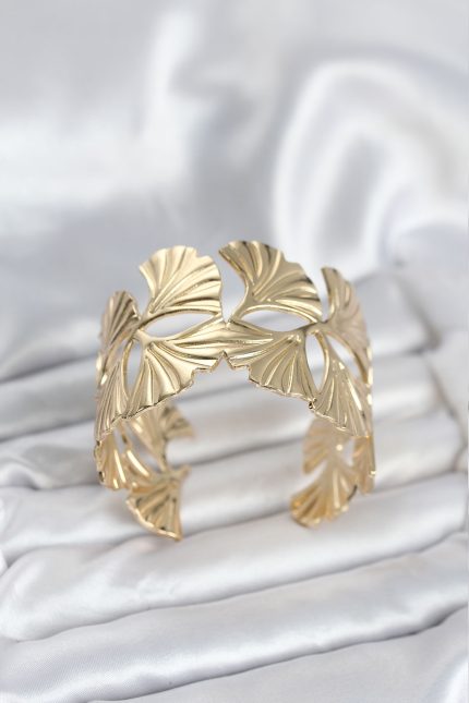Bouquet Bouqtique Pirinç Gold Renk Levha Yelpaze Model Kadın Bileklik BQT35BB8053