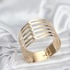 Bouquet Bouqtique Gold Renk Pirinç Kaburga Model Kadın Bileklik BQT35BB8063