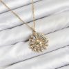 Bouquet Bouqtique 316L Çelik Zincir Gold Renk Güneş Model Kadın Kolye BQT35BKO10605