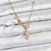 Bouquet Bouqtique 316L Çelik Zincir Gold Renk Kelebek Model Kadın Kolye BQT35BKO11104