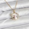 Bouquet Bouqtique 316L Çelik Zincir Gold Zirkon Taşlı Yılbaşı Temalı Kadın Kolye BQT35BKO10704