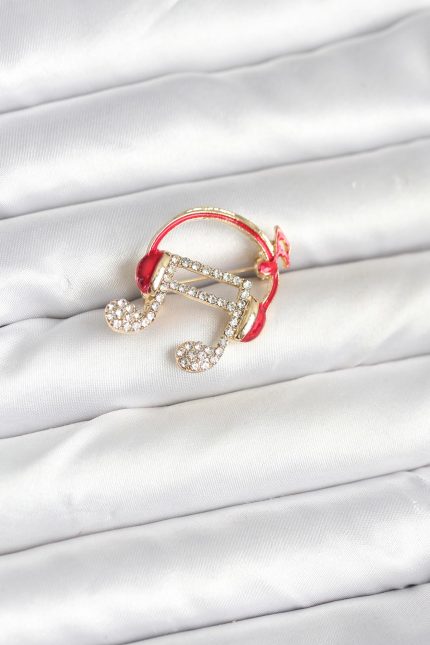 Bouquet Bouqtique Kulaklıklı Nota Model Broş BQT35BR467