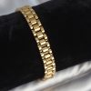 Bouquet Bouqtique 316L Çelik Gold Renk 9 mm Kalınlık Erkek Bileklik BQT35EB3770