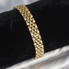 Bouquet Bouqtique 316L Çelik 9 mm Kalınlıkta Gold Renkli Erkek Bileklik BQT35EB3773