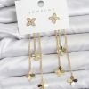Bouquet Bouqtique Lotus Model Gold Renk Pirinç Sallantılı Kadın Küpe BQT35BKP11461