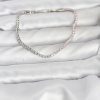 Bouquet Bouqtique Pembe ve Beyaz Zirkon Taşlı Gümüş Renk Su Yolu Kadın Bileklik BQT35BB8149