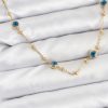 Bouquet Bouqtique 316L Çelik Gold Renk Nazarlı ve Topçuklu Model Kadın Kolye BQT35BKO10814