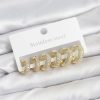 Bouquet Bouqtique 316L Çelik Gold Renk Zirkon Taşlı Halka Küpe Seti BQT35BKP11520