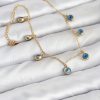 Bouquet Bouqtique 316L Çelik Gold Renk Minimal Nazar Model Kadın Bileklik BQT35BB8165