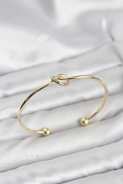 Bouquet Boutique Düğüm Model Pirinç Gold Renk Kadın Bileklik BQT35BB8231