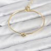 Bouquet Bouqtique Zirkon Taşlı Yonca Model Gold Renk Kadın Bileklik BQT35BB8235