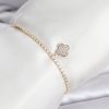 Bouquet Bouqtique Yonca Model Zirkon Taşlı Gold Renk Asansörlü Su Yolu Bileklik BQT35BB8244