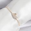 Bouquet Bouqtique Kuğu Model Zirkon Taşlı Gold Renk Asansörlü Su Yolu Bileklik BQT35BB8246