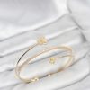 Bouquet Bouqtique Yonca Çiçek Model Pirinç Gold Renk Kadın Bileklik BQT35BB8257