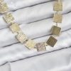Bouquet Bouqtique Kare Plaka Model Gold Renk Kadın Kolye BQT35BKO10825