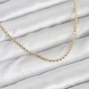 Bouquet Bouqtique CM 14K Gold Renk Top Zincirli Model 60 cm Kadın Kolye BQT35BKO10987