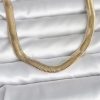 Bouquet Bouqtique CM 14K Gold Renk Kalın Yassı Yılan Zincir Model 45 cm Kadın Kolye BQT35BKO11006
