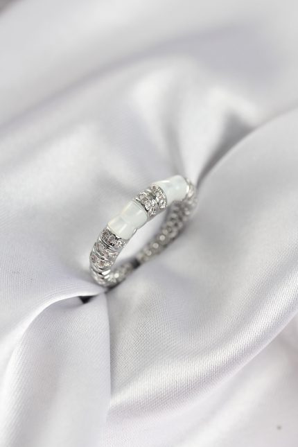 Bouquet Bouqtique Zirkon Taşlı Kemik Model Gümüş Renk Kadın Yüzük BQT35BYK3931