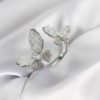 Bouquet Bouqtique Gümüş Renk Beyaz Kelebek Model Zirkon Taşlı Kadın Yüzük BQT35BYK3943