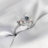 Bouquet Bouqtique Gümüş Renk Çiçek Model Zirkon Taşlı Kadın Yüzük BQT35BYK3984