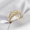 Bouquet Bouqtique Gold Renk Zirkon Taşlı Sarmal Kadın Yüzük BQT35BYK3985