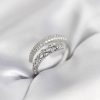 Bouquet Bouqtique Gümüş Renk Zirkon Taşlı Sarmal Kadın Yüzük BQT35BYK3986