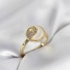 Bouquet Bouqtique Ay Yıldız Model Gold Renk Zirkon Taşlı Kadın Yüzük BQT35BYK3995