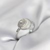 Bouquet Bouqtique Ay Yıldız Model Gümüş Renk Zirkon Taşlı Kadın Yüzük BQT35BYK3996