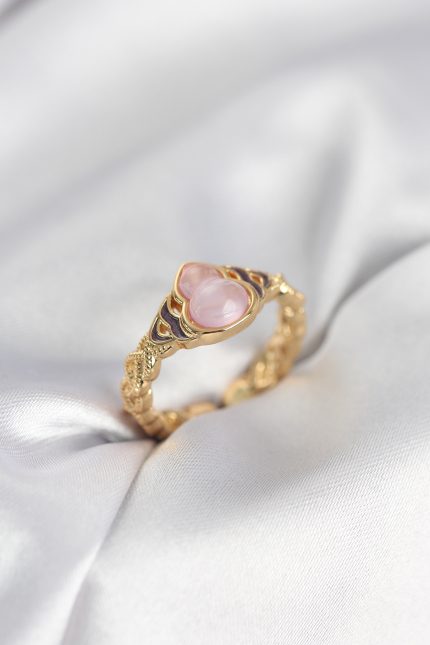Bouquet Bouqtique Gold Renk Pembe Damla Model Kadın Yüzük BQT35BYK3999