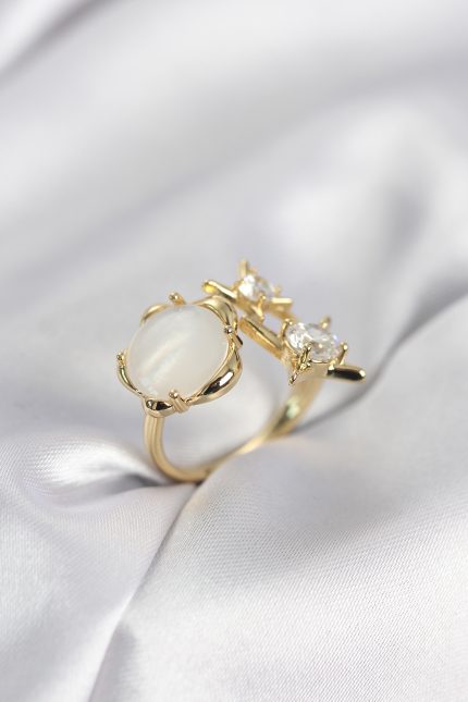 Bouquet Bouqtique Gold Renk Kutup Yıldızı Model Kadın Yüzük BQT35BYK4009