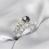 Bouquet Bouqtique Gümüş Renk Pirinç Zirkon Taşlı İncili Kadın Yüzük BQT35BYK4035