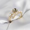 Bouquet Bouqtique Gold Renk Pirinç Zirkon Taşlı İncili Kadın Yüzük BQT35BYK4036