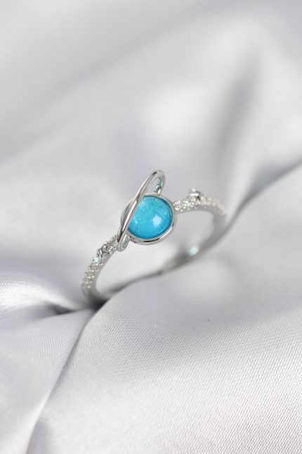 Bouquet Bouqtique Gümüş Renk Zirkon Taşlı Satürn Model Kadın Yüzük BQT35BYK4055