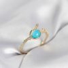 Bouquet Bouqtique Gold Renk Zirkon Taşlı Satürn Model Kadın Yüzük BQT35BYK4056