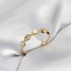 Bouquet Bouqtique Gold Renk Minimal Kalp Model Zirkon Taşlı Pirinç Kadın Yüzük BQT35BYK4062