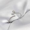 Bouquet Bouqtique Gümüş Renk Pirinç Kuyruklu Kalp Model Kadın Yüzük BQT35BYK4065