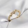 Bouquet Bouqtique Gold Renk Zirkon Taşlı Sarmal Yılan Model Kadın Yüzük BQT35BYK4068