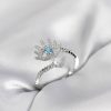 Bouquet Bouqtique Gümüş Renk Göz Model Zirkon Taşlı Kadın Yüzük BQT35BYK4073