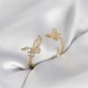 Bouquet Bouqtique Kelebek Model Zirkon Taşlı Gold Renk Kadın Yüzük BQT35BYK4078