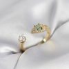 Bouquet Bouqtique Yılan Model Zirkon Taşlı Gold Renk Kadın Yüzük BQT35BYK4080