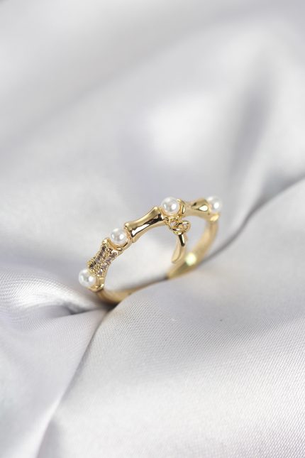 Bouquet Bouqtique Gold Renk Sallantılı Kemik Model Kadın Yüzük BQT35BYK4115