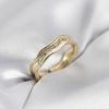 Bouquet Bouqtique Gold Renk Su Damlası Model Zirkon Taşlı Kadın Yüzük BQT35BYK4123