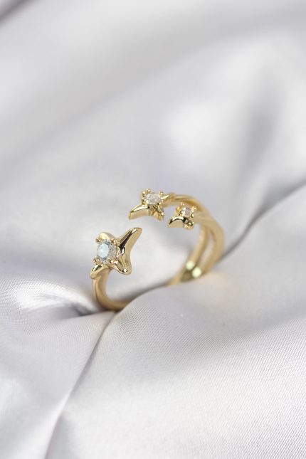 Bouquet Bouqtique Minimal Kutup Yıldızı Model Gold Renk Kadın Yüzük BQT35BYK4135