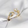 Bouquet Bouqtique Gözyaşı Model Gold Renk Zirkon Taşlı Kadın Yüzük BQT35BYK4153