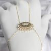 Bouquet Bouqtique Pirinç Gold Renk Zirkon Taşlı Göz Model Kadın Şahmeran BQT35SN747