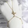 Bouquet Bouqtique 316L Çelik Gold Renk Kelebek Model Kadın Şahmeran BQT35SN740